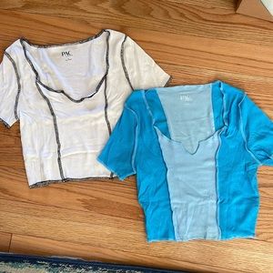 Pacsun cropped shirts